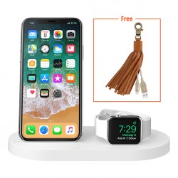 Belkin BOOST↑UP™ Wireless Charging Dock for iPhone + Apple Watch + USB-A port (with FREE Belkin Lighting Cable)