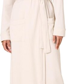 Women's Lightweight Waffle Full-Length Robe (Available in Plus Size)