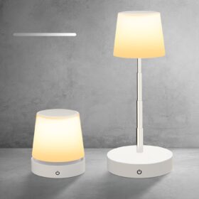 Touch Controlled Dimmable Led Table Lamp - USB Rechargeable, Dimmable Night Light with Extendable Arm for Bedroom Ambiance, Perfect for Bedside Reading