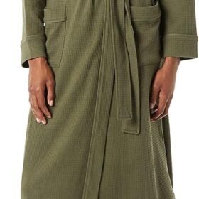 Women's Lightweight Waffle Full-Length Robe (Available in Plus Size)