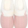 Women's Slip on Fuzzy House Slippers Memory Foam Slippers Scuff Outdoor Indoor Warm Plush Bedroom Shoes with Faux Fur Lining