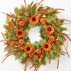 22in Fall Wreaths for Front Door, Autumn Pumpkin Wreath with Sunflower& Pumpkins, Fall Door Wreath for Thanksgiving Decorations, Farmhouse Decor Indoor and Outdoor